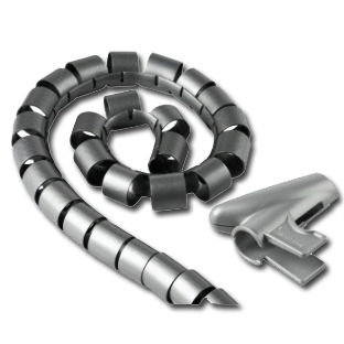 Organizador de cables eléctrico gris 2 m x 25 mm Organizador de cables eléctrico gris 2 m x 25 mm