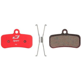 Jagwire Sport Pastillas de Freno Semi-Metálicas Rojas Compatible Riderever Cargo-X Attack-XE XR XS XU
