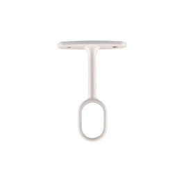 Cintacor Soporte Armario Central Ovalado Blanco para Barra 15x25mm (1 ud)