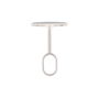 Cintacor Soporte Armario Central Ovalado Blanco para Barra 15x25mm (1 ud)