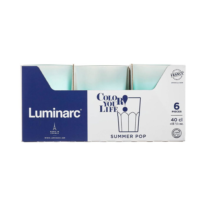 Vaso Alto Vidrio Summer Pop Luminarc 40 cL Vaso Alto Vidrio Summer Pop Luminarc 40 cL
