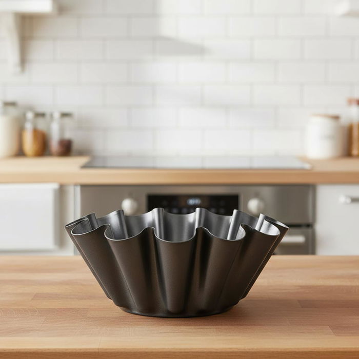 Molde Tulipa Acero Pintado Sweet Grey Quid 23x9 cm