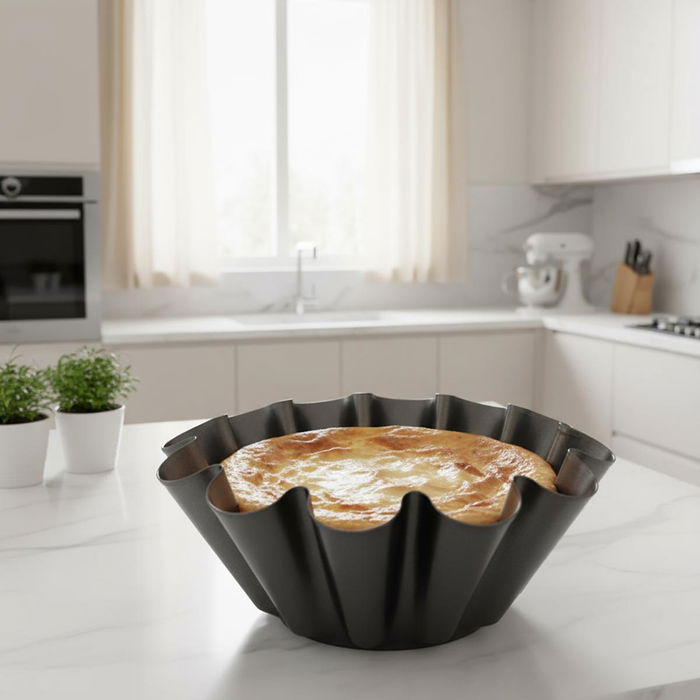 Molde Tulipa Acero Pintado Sweet Grey Quid 23x9 cm