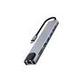 EWENT EW1146 Docking Station USB-C 8 en 1 con HDMI 4K y 87W PD Gris