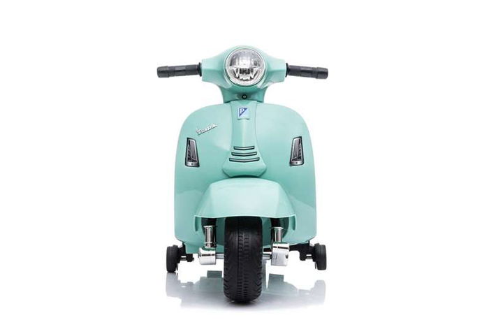 Ociotrends Mini Vespa Verde Oliva MP- 6V 4 AH - 1 Motor Infantil Eléctrica con Luces y Sonidos