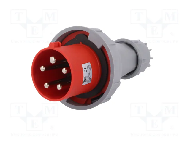 PAWBOL Enchufe Macho 63A 5 Pines IEC 60309