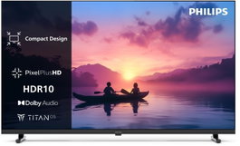 Philips 32PHS6000/12 Smart TV LED 32" (81 cm) Negro, HDR10, WiFi, Titan OS, Netflix, YouTube, Disney+, Amazon Alexa, Asistente de Google