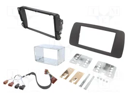 ACV Bastidor de montaje de radio 2 DIN para Seat, color tuam grey