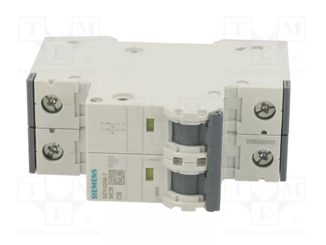 SIEMENS 5SY4206-7 Interruptor magnetotérmico 6A 2 polos 10kA