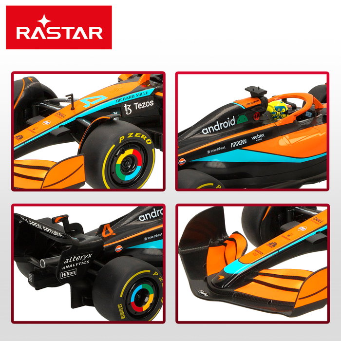 RASTAR Coche teledirigido F1 2022 McLaren MCL36 1:12