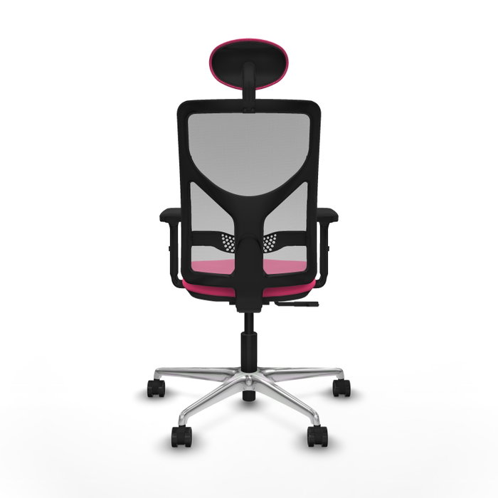 PIQUERAS Y CRESPO Silla de oficina Motilla Rosa y Gris con mecanismo Sincro PIQUERAS Y CRESPO Silla de oficina Motilla Rosa y Gris con mecanismo Sincro