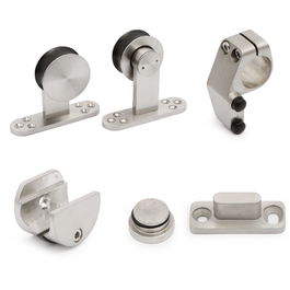 HERRAJES ALK Kit Herrajes Alondra Inoxidable para Puerta de Madera