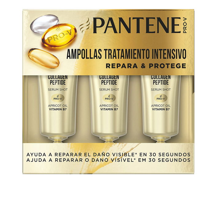 Pantene Ampollas Repara y Protege Tratamiento Intensivo Cabello Muy Dañado con Colágeno 3 x 15 ml Pantene Ampollas Repara y Protege Tratamiento Intensivo Cabello Muy Dañado con Colágeno 3 x 15 ml