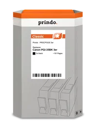 Prindo Multipack PRSCPGI35 3er Classic Negro