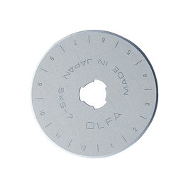 Olfa RB45-1 Cuchilla Circular Plateada 45 x 0,3 mm de Acero para Cutters RTY-2/G, RTY-2/DX, 45-C