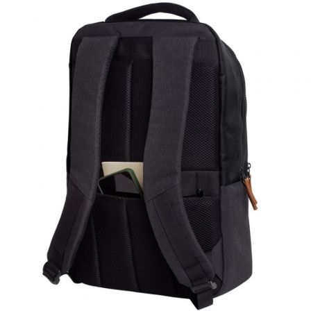 Trust Mochila Lisboa 25244 para Portátiles hasta 16", 23L, Negra, Resistente y Ecológica