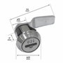 Arregui Cerradura CER0107 para buzones de exterior, 10 uds