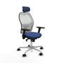 PIQUERAS Y CRESPO Silla de oficina Jorquera Azul Marino y Blanco