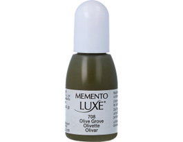 Tsukineko Tinta MEMENTO LUXE color olivar opaca recarga 15ml Bote cánula
