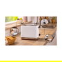 Bosch TAT4M221 Tostadora 2 Ranuras, 950W, Blanco, Acero Inoxidable, Función Descongelar y Recalentar, Control Electrónico del Tostado