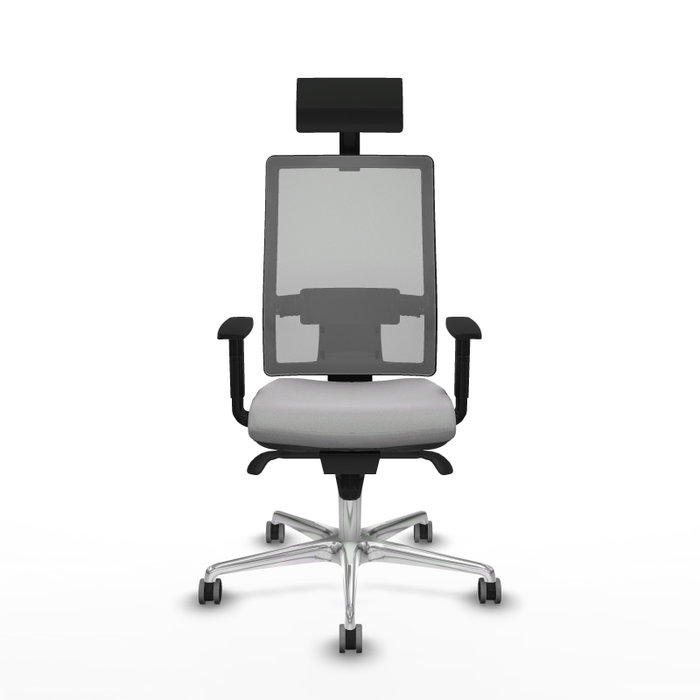 PIQUERAS Y CRESPO Silla de oficina Horna Gris con Mecanismo Sincro PIQUERAS Y CRESPO Silla de oficina Horna Gris con Mecanismo Sincro