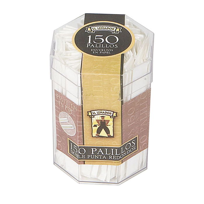 El leñador Palillos redondos de madera 150 uds cubilete El leñador Palillos redondos de madera 150 uds cubilete