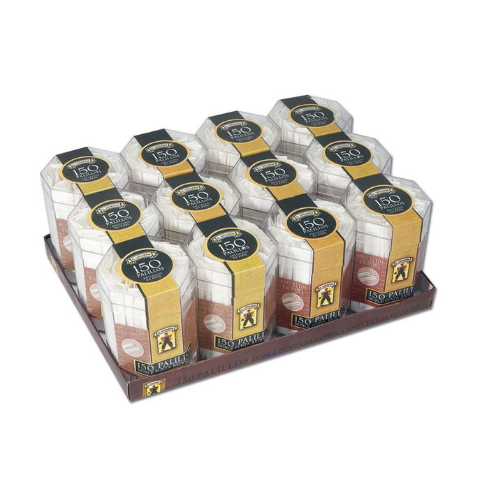 El leñador Palillos redondos de madera 150 uds cubilete El leñador Palillos redondos de madera 150 uds cubilete