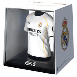 BANBO TOYS Figura Mini Camiseta Vini Jr Real Madrid - Figura de Vinilo, Acrílico y Plástico Biodegradable - 9,5cm Alto