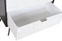 DKD Home Decor Cajonera Moderno Marron Oscuro Blanco 40 x 105 x 70 cm