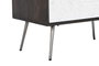 DKD Home Decor Cajonera Moderno Marron Oscuro Blanco 40 x 105 x 70 cm