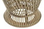 DKD Home Decor Mesita Auxiliar Marron Claro 60 x 60 x 52 cm Bambu Doble Cara