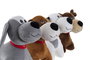 DKD Home Decor Peluche Perritos Marron Gris 21 x 26 x 22 cm (4 Unidades)