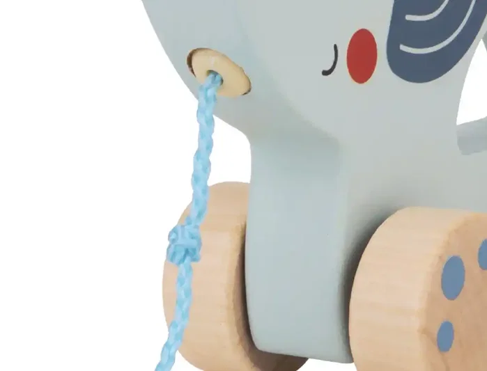 Imaginovo Elefante para Arrastrar con Ruedas de Madera