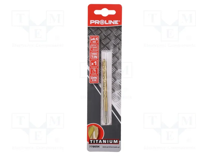 PROLINE Broca para metal de 6,5 mm con filo lijado PROLINE Broca para metal de 6,5 mm con filo lijado
