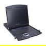 VALUE Monitor TFT 19" (48 cm) 1366 x 768 con Conmutador KVM de 8 Puertos, USB, VGA, Montaje en Rack, Negro