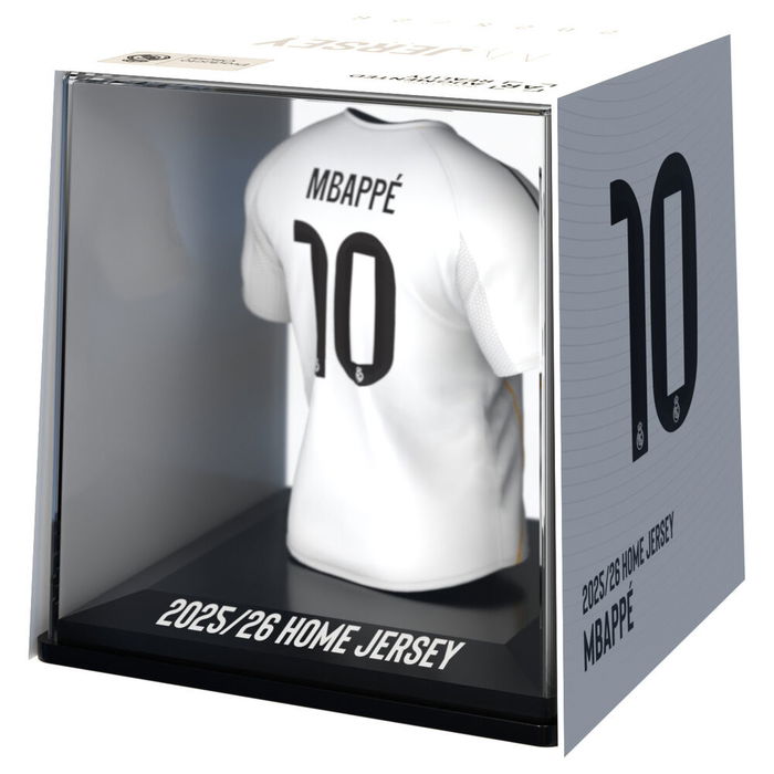 BANBO TOYS Figura Mini Camiseta Mbappe Real Madrid Vinilo Acrílico Plástico Biodegradable 9,5cm