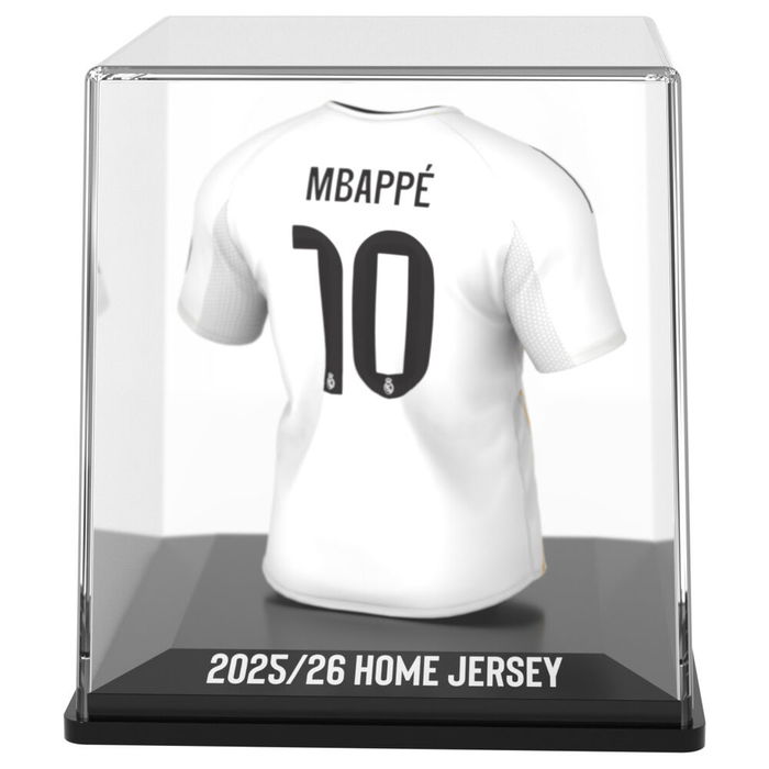 BANBO TOYS Figura Mini Camiseta Mbappe Real Madrid Vinilo Acrílico Plástico Biodegradable 9,5cm