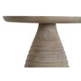 DKD Home Decor Mesita Auxiliar de Metal y Madera en Natural y Dorado