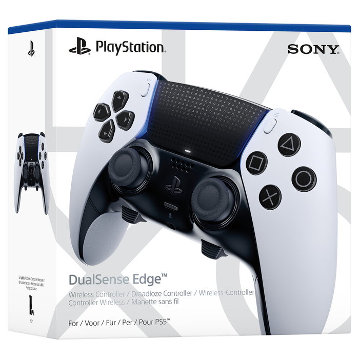 SONY PlayStation 5 DualSense Edge Gamepad Inalámbrico Bluetooth, Controlador Inalámbrico con Botones Programables, Retroalimentación de Fuerza, Blanco, Referencia DualSense Edge