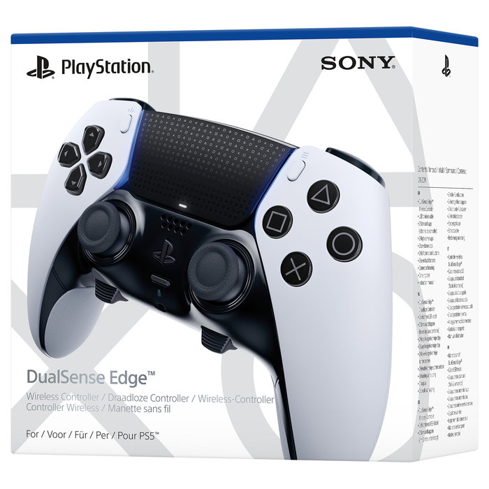 SONY PlayStation 5 DualSense Edge Gamepad Inalámbrico Bluetooth, Controlador Inalámbrico con Botones Programables, Retroalimentación de Fuerza, Blanco, Referencia DualSense Edge