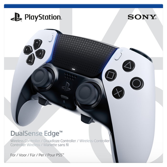 SONY PlayStation 5 DualSense Edge Gamepad Inalámbrico Bluetooth, Controlador Inalámbrico con Botones Programables, Retroalimentación de Fuerza, Blanco, Referencia DualSense Edge