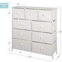 Color Baby Max Home Cómoda de 9 Cajones - Blanco