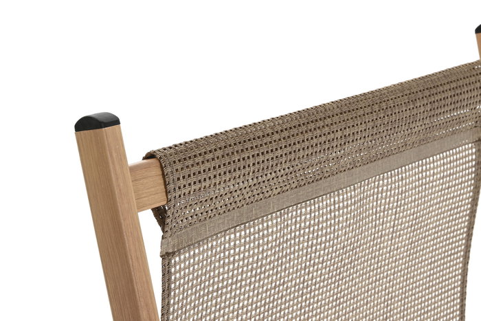 DKD Home Decor Hamaca Terraza Y Jardin Woodcol Natural Aluminio Ratan Sintetico 111.5 x 102 x 61 cm (2 Unidades)