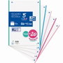 Oxford Recambio Classic A4 120 Hojas con 4 Taladros y Bandas Colores Pastel