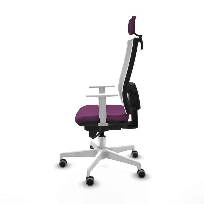 PIQUERAS Y CRESPO Silla de oficina Horna con mecanismo Sincro, Morado y Blanco PIQUERAS Y CRESPO Silla de oficina Horna con mecanismo Sincro, Morado y Blanco