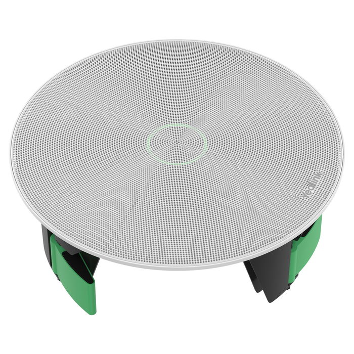 Yealink CM20 Micrófono de Techo Omnidireccional con 16 Matrices, Gris, Sensibilidad 94 dB, Frecuencia 120-16000 Hz, PoE, Interfaz RJ-45, Material ABS/Policarbonato