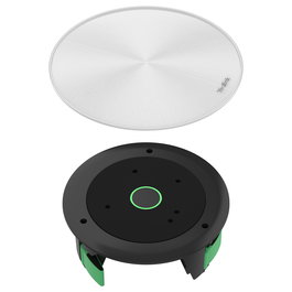 Yealink CM20 Micrófono de Techo Omnidireccional, Color Gris, 16 Matrices, Sensibilidad 94 dB, Frecuencia 120-16000 Hz, Alimentación PoE, Material ABS/Policarbonato