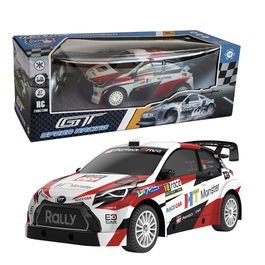 Tachan Vehiculo Racing Blanco y Rojo 1:24 R/C T01017 +6 Años