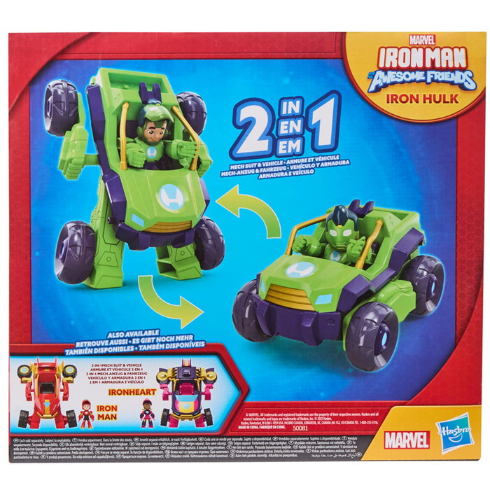 Hasbro Marvel Hulk Vehículo Y Armadura 2 En 1 G1475, Juguete Transformable 2 en 1 Hasbro Marvel Hulk Vehículo Y Armadura 2 En 1 G1475, Juguete Transformable 2 en 1