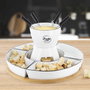 Cook Concept Fondue Bistrot para 4 personas con 4 pinchos, 4 bols y bandeja de bambú
